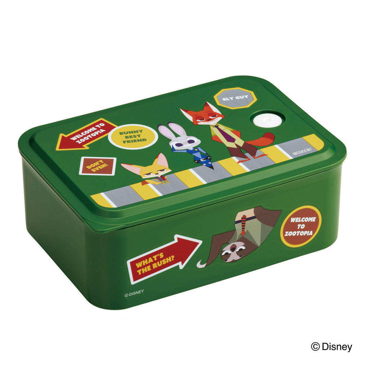 弁当箱 700ml 行楽ランチケースM ズートピア ワッペン ( ランチボックス 食洗機対応 レンジ対応 ランチケース 一段 日本製 食洗機OK レンジOK 保存容器 お弁当 弁当 密閉 容器 汁漏れしにくい )