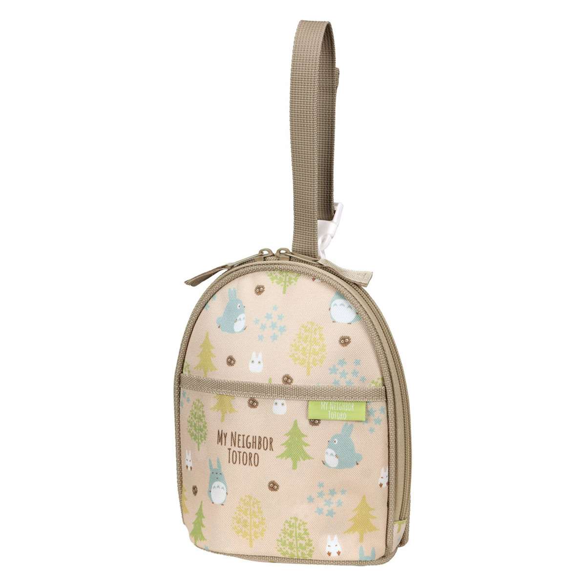 マグポーチ ベビーマグポーチ 持ち手付き 保温 保冷 トトロ フォレスト ( となりのトトロ 哺乳瓶ケース 保冷ケース 保冷バッグ マグボトル 収納 ポーチ 哺乳瓶ポーチ 携帯 持ち歩き 赤ちゃん お出かけ グッズ ベビー用品 かわいい )