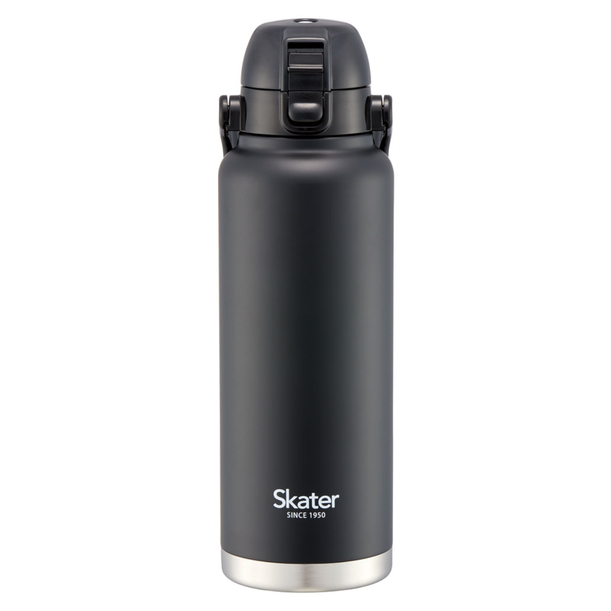 水筒 1.2L ハンドル付ダイレクトボトル 保冷専用 ( 大容量 直飲み 保冷 ステンレス ワンタッチ ハンドルマグボトル マグボトル ステンレスボトル 直のみ ダイレクトボトル 広口 真空二重構造 マグ ボトル 1200ml 1.2リットル ) 【ブラック】 ブラック