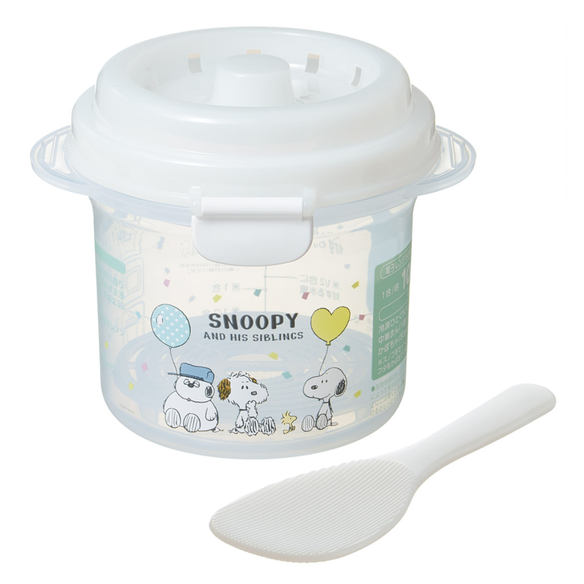 ご飯メーカー 1合 スヌーピーバルーン 電子レンジ調理器 電子レンジ炊飯 ( ご飯 メーカー 炊飯器 炊飯鍋 炊き 蒸し器 容器 レンジ調理器 レンジ調理 便利グッズ キャラクター )