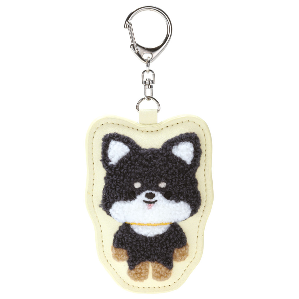 キーチャーム さがら 刺繍 キーホルダー イヌ ( キーチェーン キーリング シバイヌ チワワ トイプードル 犬 雑貨 インテリア プレゼント ギフト かわいい ストラップ マスコット もこもこ サガラ刺繍 癒しグッズ 子ども キッズ ) 【チワワ】 チワワ