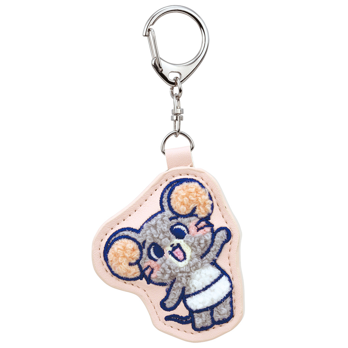 キーチャーム さがら 刺繍 キーホルダー トムとジェリー ( トム ジェリー タフィー キーチェーン キーリング 雑貨 インテリア プレゼント ギフト かわいい ストラップ マスコット もこもこ サガラ刺繍 癒しグッズ 子ども キッズ ) 【タフィー】 タフィー