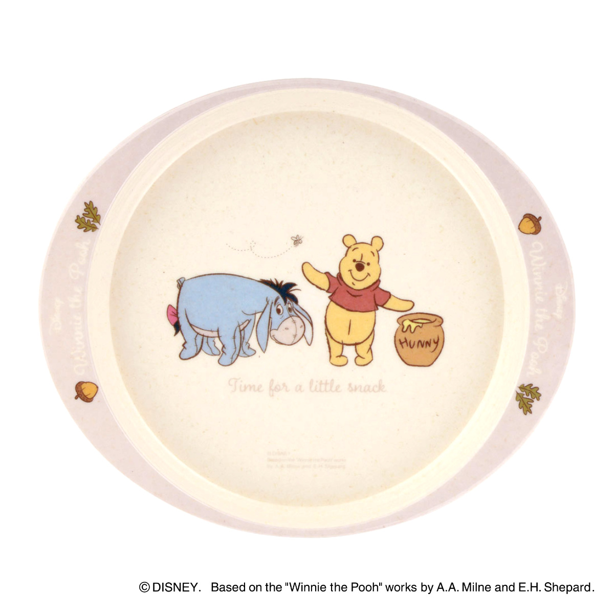 ランチプレート バンブーメラミン くまのプーさん ( 食洗機対応 お皿 皿 プレート メラミン 子ども用 割れにくい 食器 キッズ キャラクター ディズニー プーさん )