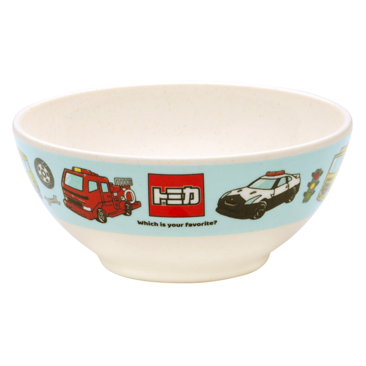 茶碗 バンブーメラミン トミカ ( 食洗機対応 お茶碗 飯椀 お椀 メラミン ボウル 子ども用 割れにくい 食器 キッズ キャラクター 車 )