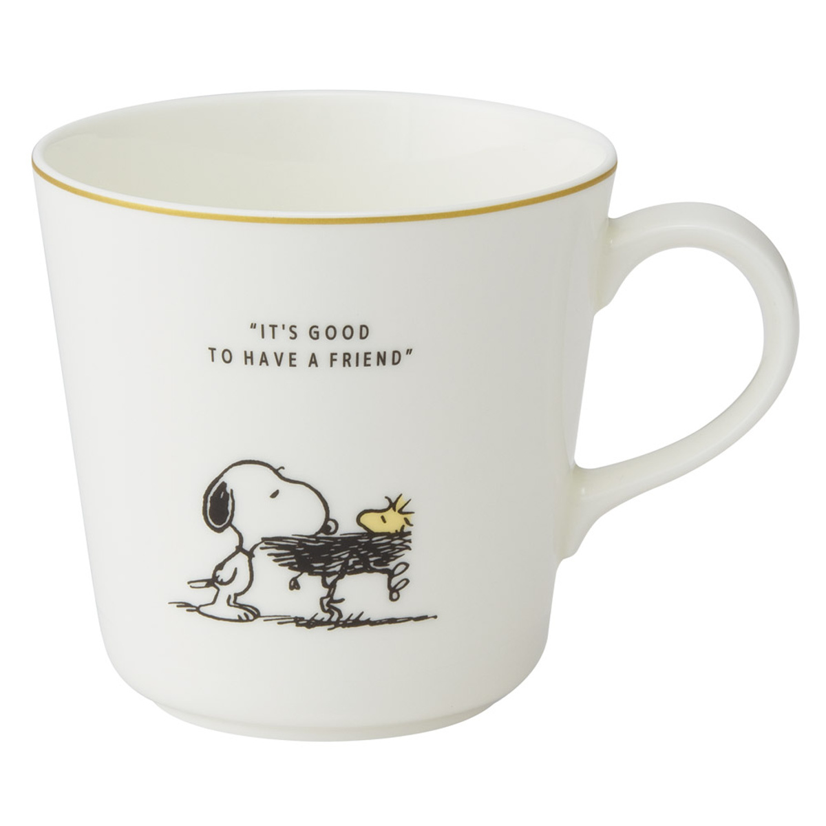 マグカップ マグ 大 スヌーピー ( SNOOPY 電子レンジ対応 食洗機対応 日本製 磁器 カップ コップ ソーサー キャラクター かわいい ) 【B】 B