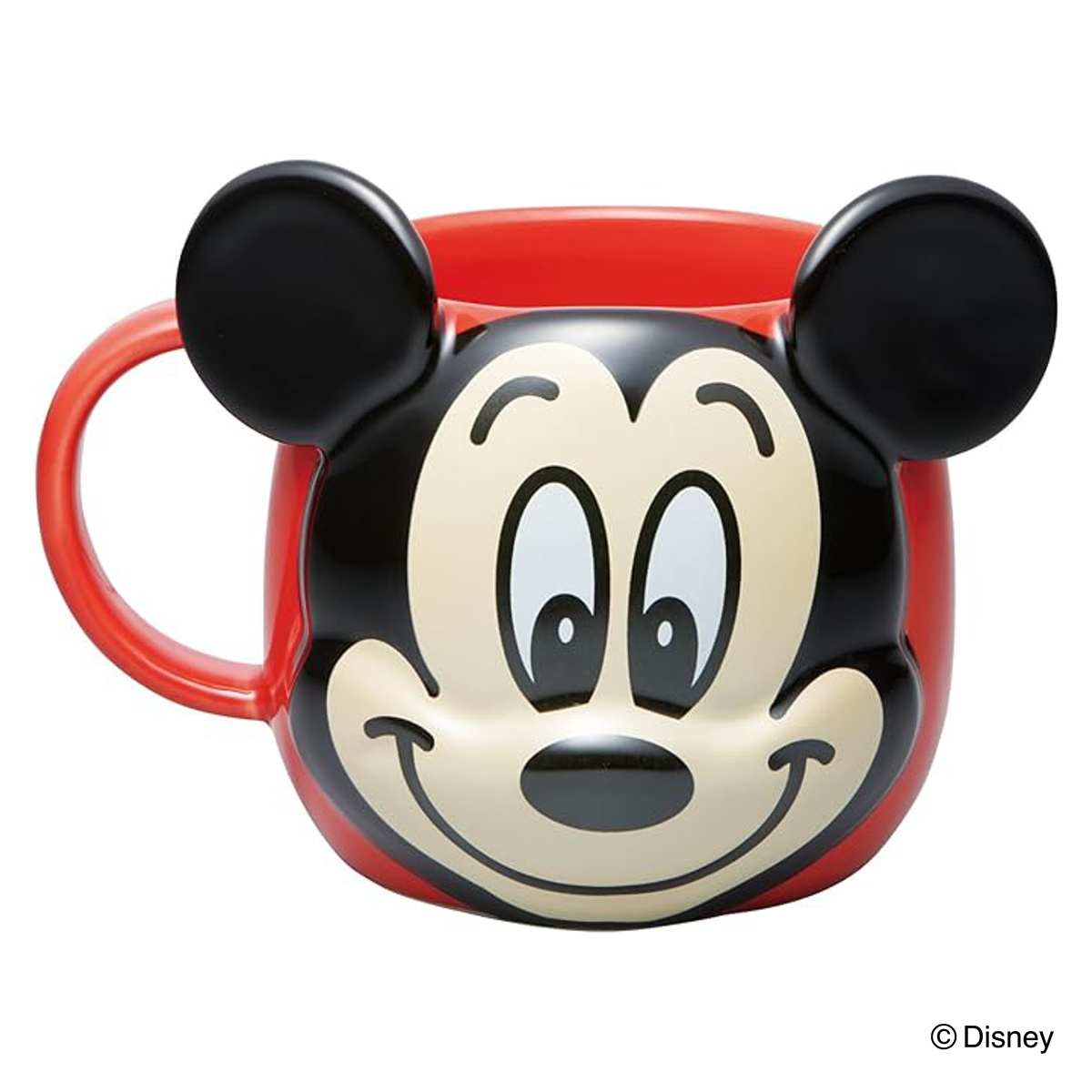 マグカップ 陶器ダイカットマグカップ ( 電子レンジ対応 食洗機対応 陶器 陶磁器 キャラクター かわいい ポムポムプリン ポチャコ くまのプーさん オラフ ミッキーマウス ) 【ミッキーマウス】 ミッキーマウス
