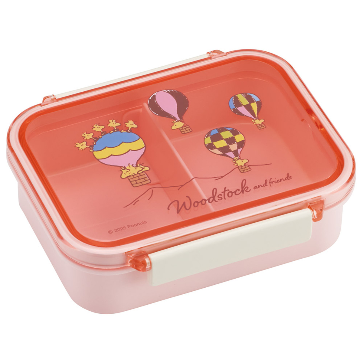 弁当箱 保存容器 430ml 食洗機対応 タイトウェア ウッドストック ( ピーナッツ スヌーピー レンジ対応 お弁当箱 ランチボックス 女子 保存 容器 食洗機OK レンジOK お弁当 弁当 1段 仕切り付き 女性 2点ロック 日本製 )