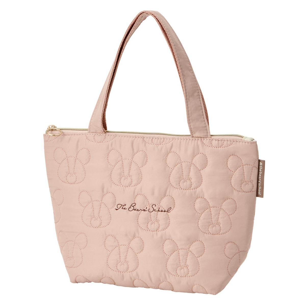 保冷バッグ キルト生地保冷ランチトート くまのがっこうココア ( お弁当袋 ミニバッグ 手提げ サブバック 鞄 保温 保冷 バッグ トート キルティング かばん カバン お弁当用 お弁当入れ 保冷剤 保冷ランチバッグ )