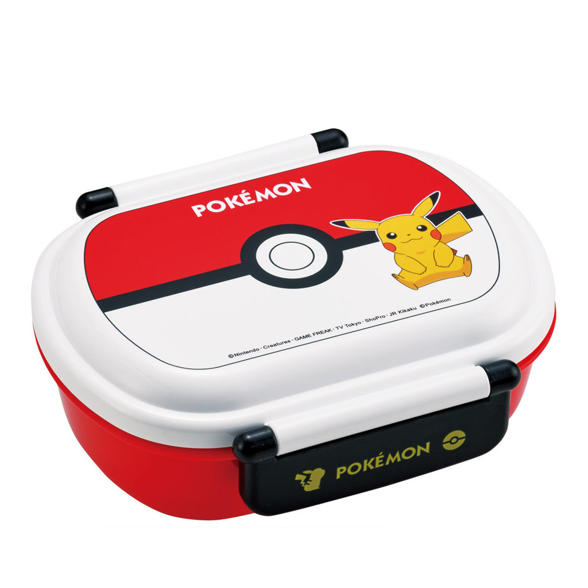 弁当箱 360ml ふわっとタイトランチBOX モンスターボール25 ( ポケットモンスター ランチボックス 食洗機対応 レンジ対応 抗菌 日本製 ドーム蓋 キッズ 子供 食洗機OK レンジOK お弁当 弁当 一段 2点ロック 抗菌加工 )