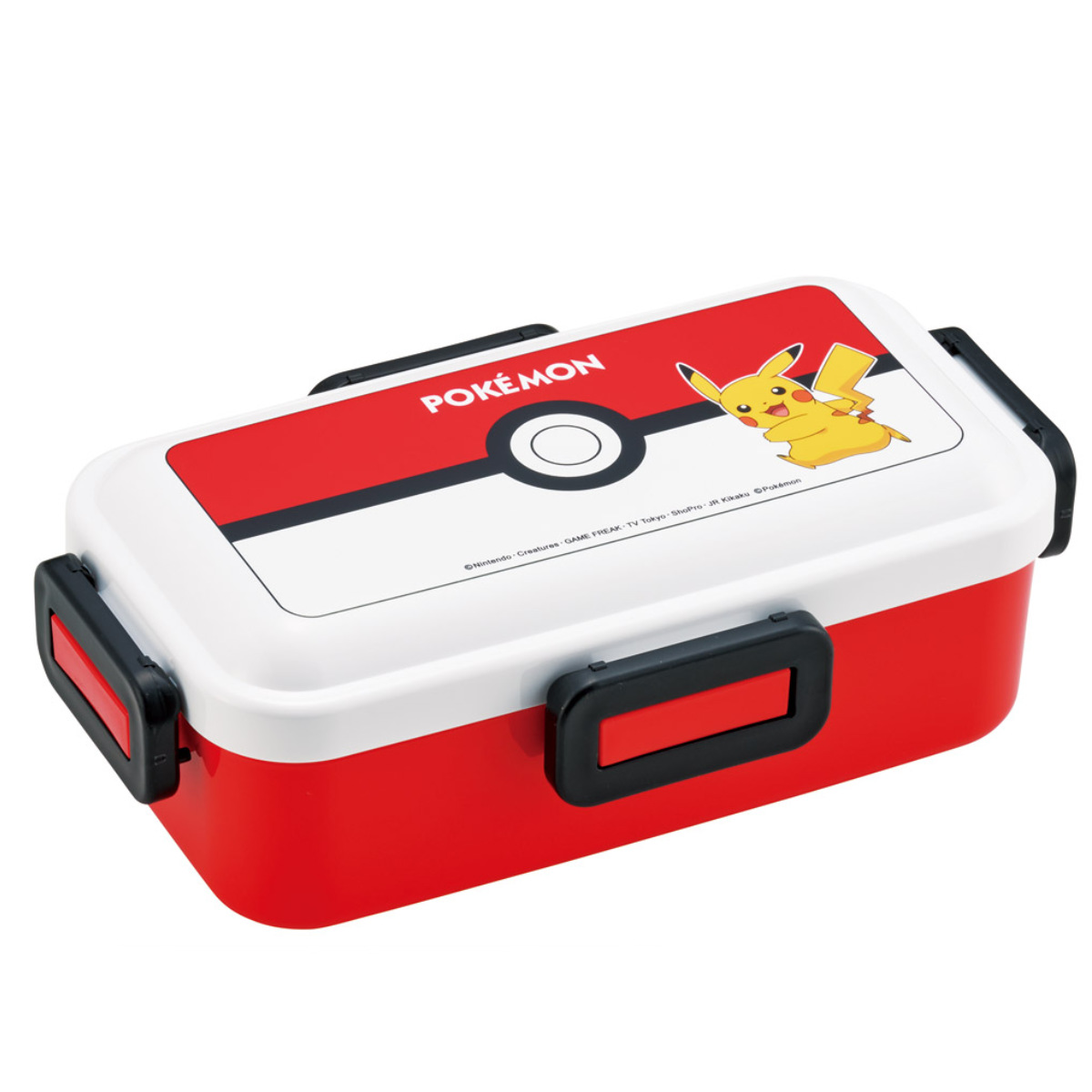 弁当箱 530ml ふわっと弁当箱 モンスターボール25 ( ランチボックス 食洗機対応 レンジ対応 一段 ドーム型 4点ロック 1段 日本製 仕切り付き 食洗機OK レンジOK お弁当 弁当 一段弁当 )