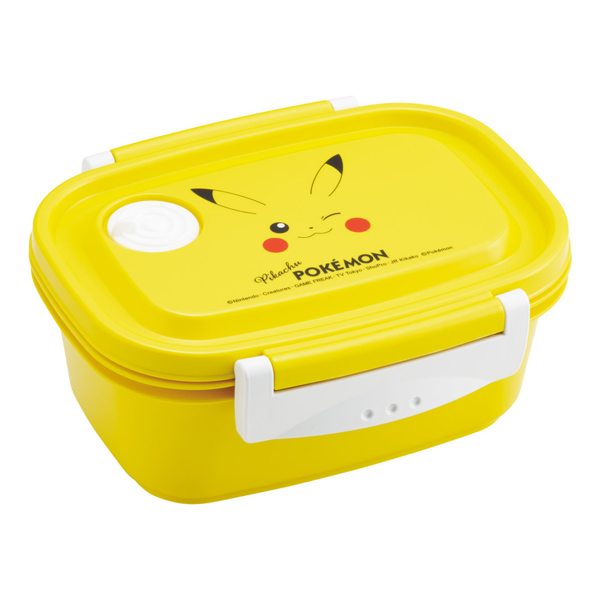 弁当箱 430ml ラク軽弁当箱 S ピカチュウフェイス25 ( ポケットモンスター お弁当箱 レンジ対応 食洗機対応 ランチボックス 冷凍 日本製 冷凍OK レンジOK 食洗機OK 軽量 軽い お弁当 弁当 一段 仕切り付き 保存容器 かわいい )