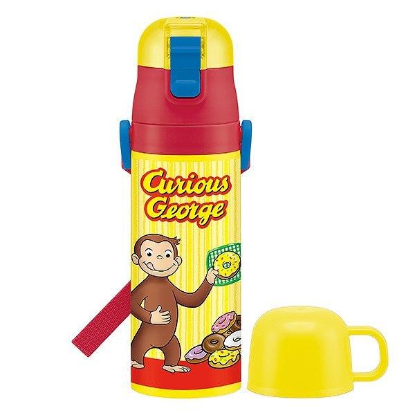 Dショッピング 水筒 ステンレス 直飲み コップ 2way おさるのジョージ 430ml 子供 保温 保冷 幼稚園 保育園 キャラクター 軽量 ステンレスボトル キッズ 子供用水筒 2way 子供用 直飲み コップ付 2ウェイ キャラ カテゴリ 水筒の販売できる商品 リビングート