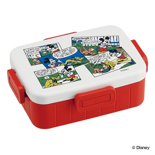 Dショッピング お弁当箱 1段 ミッキーマウス レトロコミック ４点ロック 650ml ミッキー 弁当箱 食洗機対応 レンジ対応 ランチボックス 一段 弁当 食洗機ok レンジok 仕切り付き 日本製 キャラクター ディズニー カテゴリ 弁当箱の販売できる商品