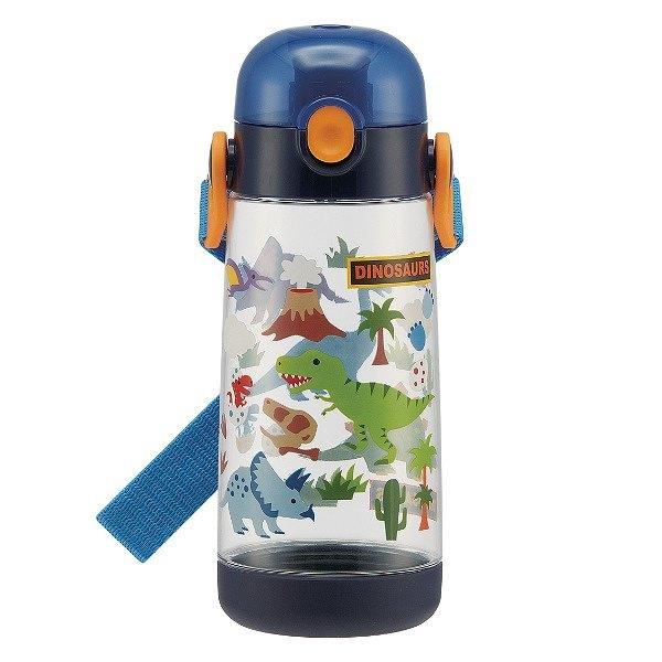 Dショッピング 水筒 キッズ 直飲み プラスチック ワンプッシュ ディノサウルス 恐竜 480ml 幼稚園 保育園 軽量 ワンプッシュボトル きょうりゅう 子供用水筒 直のみ ダイレクトボトル プラスチック製 ワンタッチ 透明 ノンキャラ カテゴリ 水筒の販売できる商品