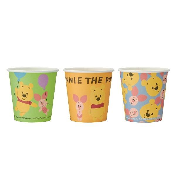 Dショッピング 紙コップ 100ml くまのプーさん 18個入 柄アソート プーさん 使い捨て紙コップ コップ カップ 使い捨て うがい 試飲 キャラクター ペーパーコップ ペーパーカップ ジュース お茶 子供 キャラ カテゴリ キャンプ用食器の販売できる商品