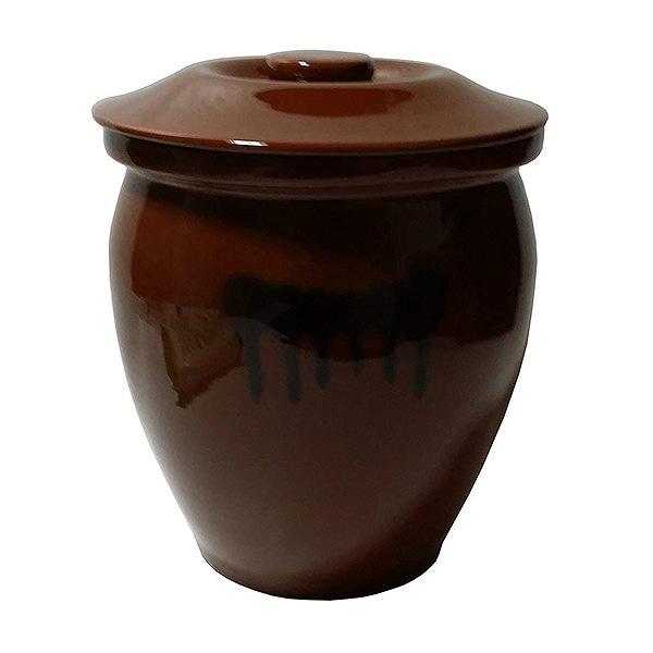 dショッピング |漬物容器 丸かめ 2号 3.6L 蓋付き 陶器 （ 漬物樽 ...