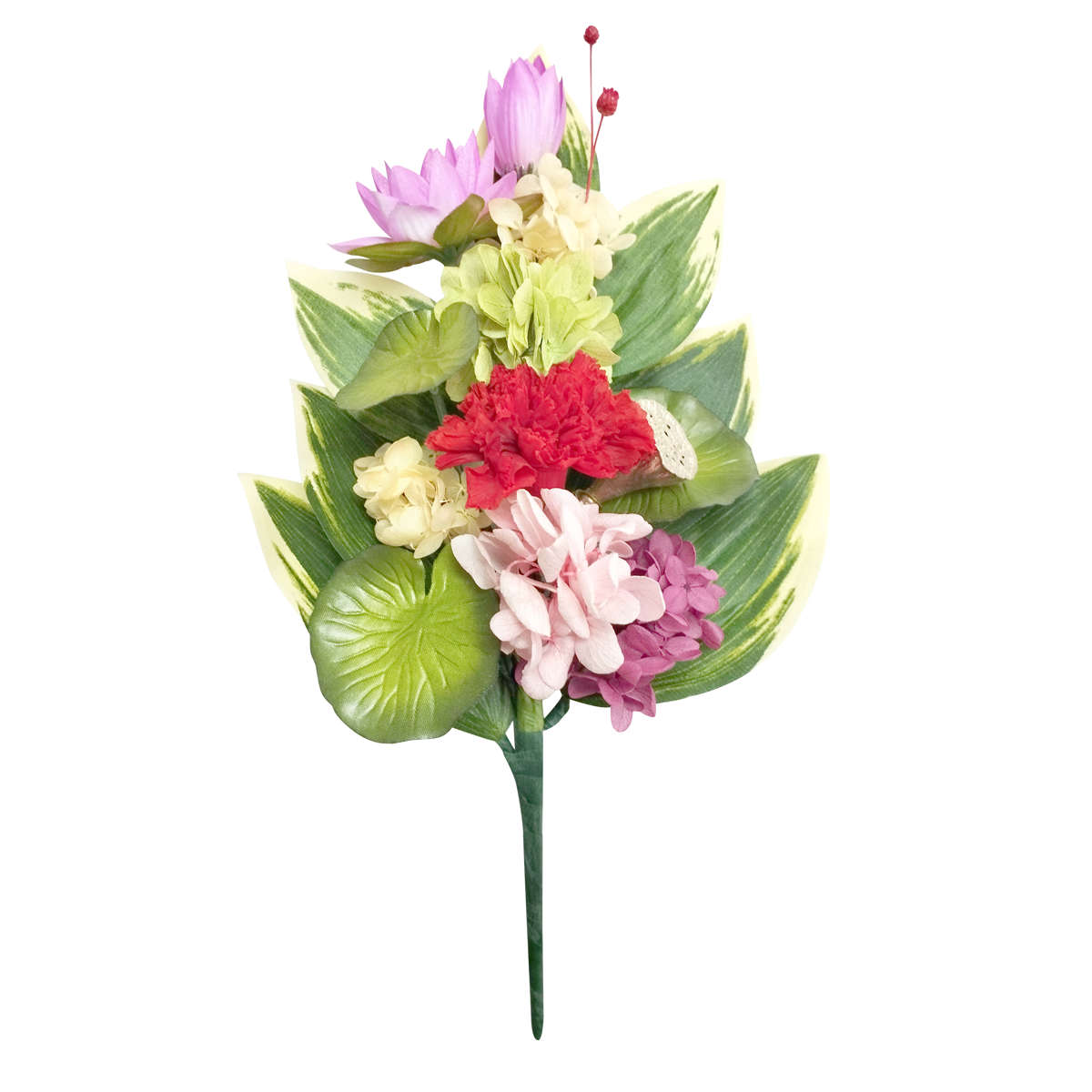 仏花 供え花 四季仏花 春夏秋冬 1月~12月 ( プリザーブドフラワー 造花 ブリザードフラワー 枯れない 仏壇 お供え 花 フェイクフラワー 供花 御供え 枯れない花 水換え不要 夏 人工 お盆 お彼岸 お墓 法要 法事 仏具 ) 【文月】 文月