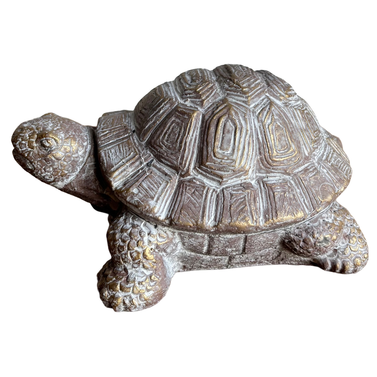 オブジェ デコール セメントオブジェ カメ B ( 置物 亀 かめ セメント オブジェ オーナメント ガーデンオーナメント 庭 インテリア 雑貨 屋外 ガーデン雑貨 小型 アニマル )