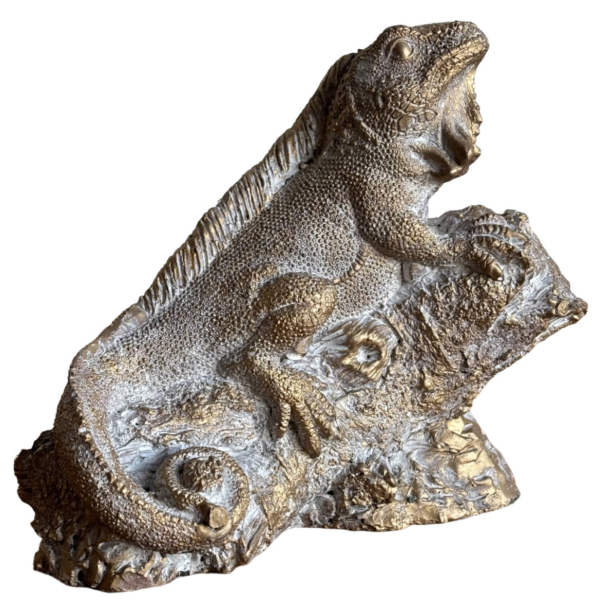 オブジェ デコール セメントオブジェ トカゲ S ( 置物 とかげ セメント オブジェ オーナメント ガーデンオーナメント 庭 インテリア 雑貨 屋外 ガーデン雑貨 中型 アニマル )