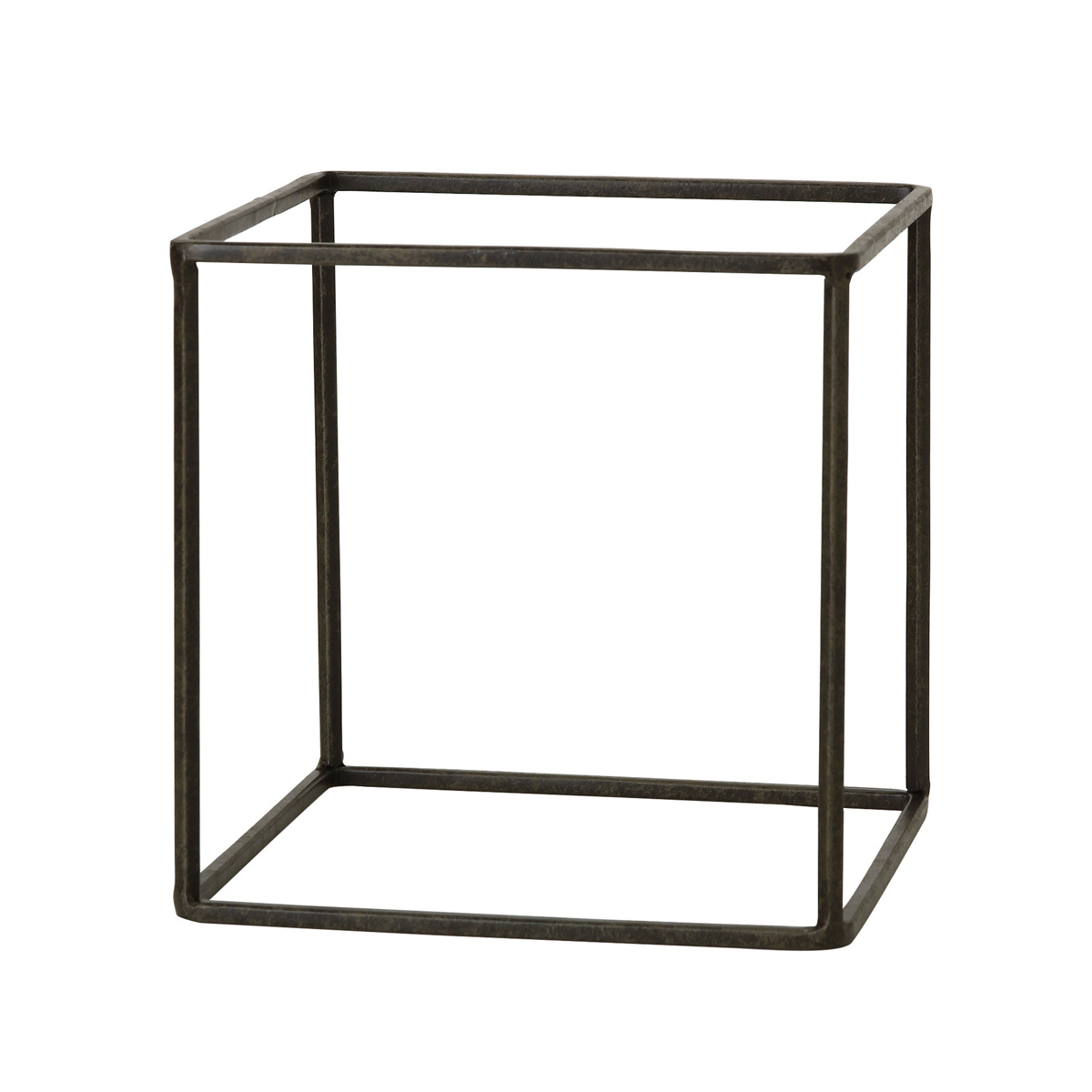 フレーム ジョセフアイアン ディスプレイワイヤーフレーム キューブ Lサイズ ( ディスプレイ 棚 フラワーラック 飾り台 アイアンフレーム 室内 飾る 台 置く 植物 観葉植物 花 園芸 収納棚 小物収納 インテリア )