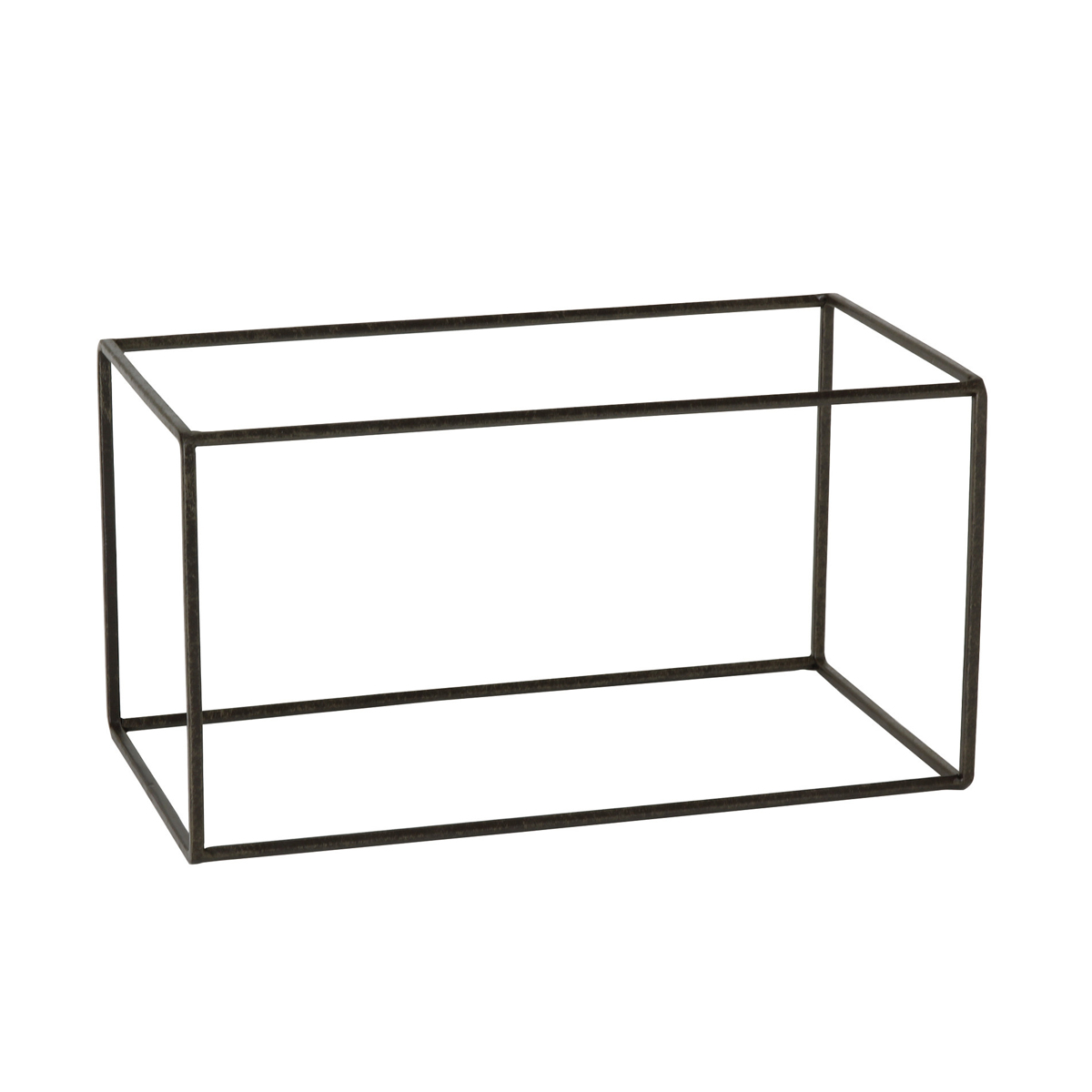 フレーム ジョセフアイアン ディスプレイワイヤーフレーム レクタングル Lサイズ ( ディスプレイ 棚 フラワーラック 飾り台 アイアンフレーム 室内 飾る 台 置く 植物 観葉植物 花 園芸 収納棚 小物収納 インテリア )