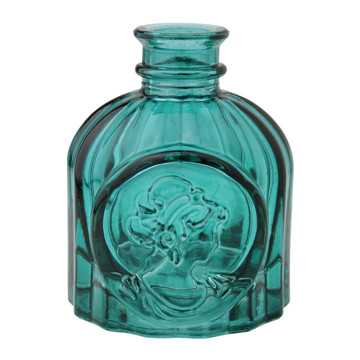 花瓶 プチフラワーベース グリーン ( 花ビン 花びん 花器 ベース フラワーベース フラワー 花 飾る 花入れ ガラス ガラス製 色ガラス おしゃれ 一輪挿し ) 【サンク】 サンク