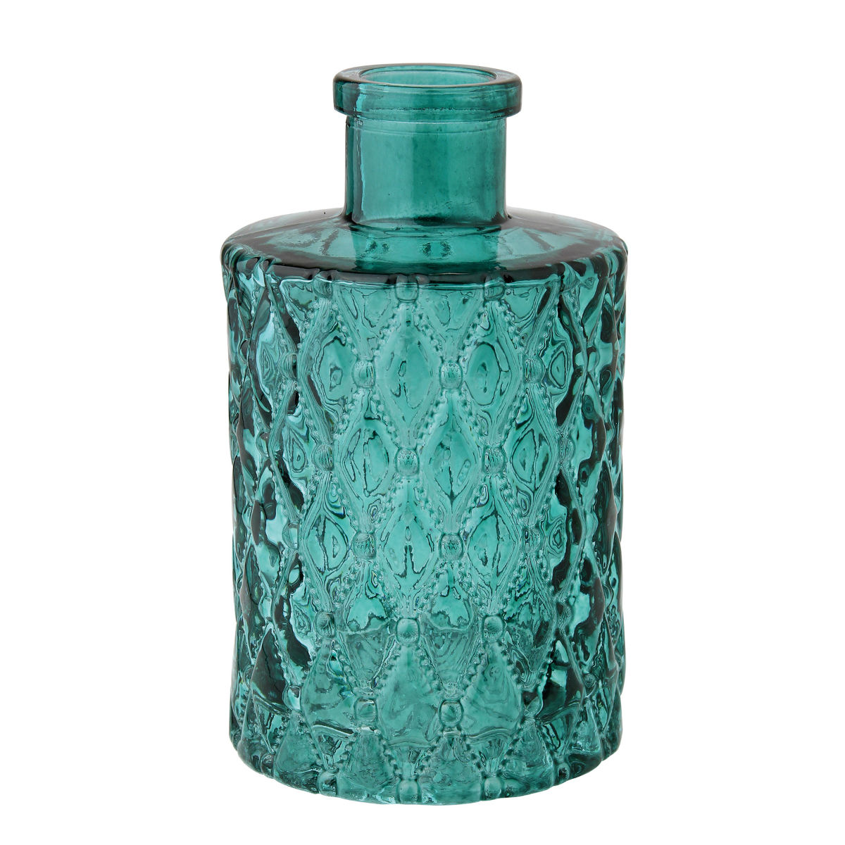 花瓶 プチフラワーベース グリーン ( 花ビン 花びん 花器 ベース フラワーベース フラワー 花 飾る 花入れ ガラス ガラス製 色ガラス おしゃれ 一輪挿し ) 【トロワ】 トロワ