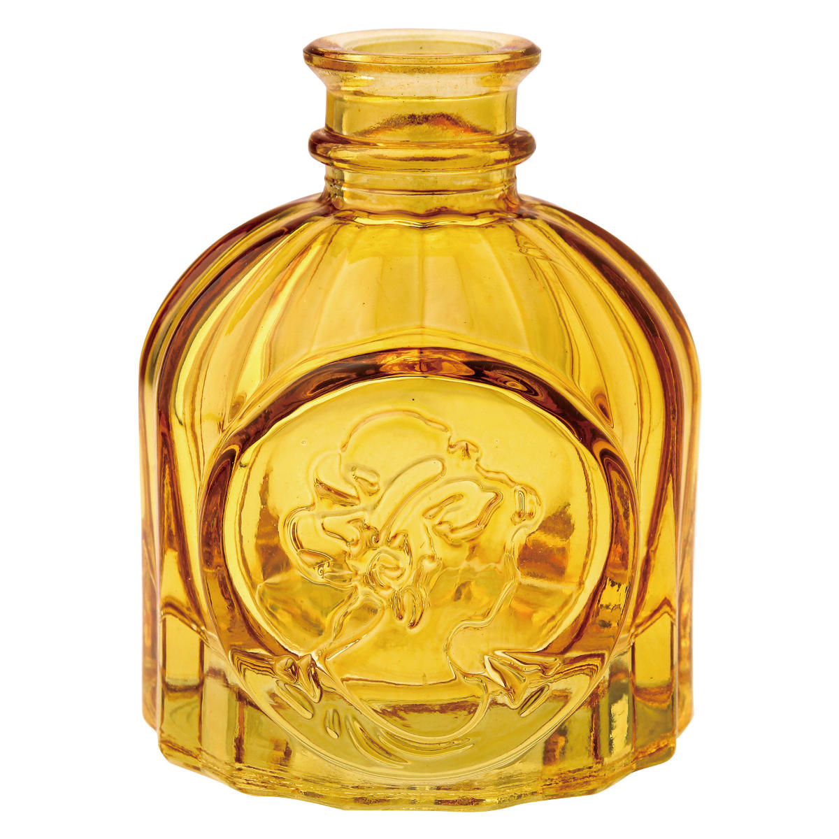 花瓶 プチフラワーベース アンバー ( 花ビン 花びん 花器 ベース フラワーベース フラワー 花 飾る 花入れ ガラス ガラス製 色ガラス おしゃれ 一輪挿し ) 【サンク】 サンク