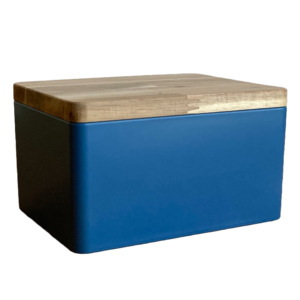 収納ボックス KITOHAKO ふた付き 小物入れ 幅15×奥行11×高さ8cm 日本製 ( 収納 ボックス ケース 小物収納 ふた フタ付き 蓋 木製 木 天然木 インテリア カラフル カラー 入れ物 保管 ストック 天然素材 プラスチック 樹脂 雑貨 ) 【ブルー】 ブルー