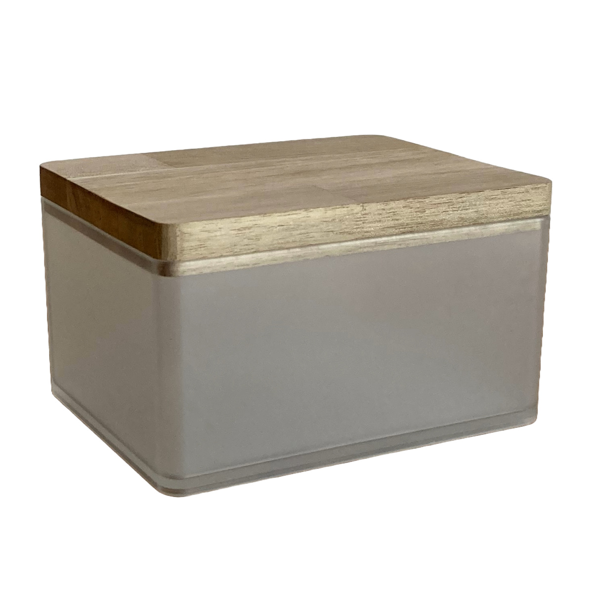 収納ボックス KITOHAKO ふた付き 小物入れ 幅15×奥行11×高さ8cm 日本製 ( 収納 ボックス ケース 小物収納 ふた フタ付き 蓋 木製 木 天然木 インテリア カラフル カラー 入れ物 保管 ストック 天然素材 プラスチック 樹脂 雑貨 ) 【クリア】 クリア