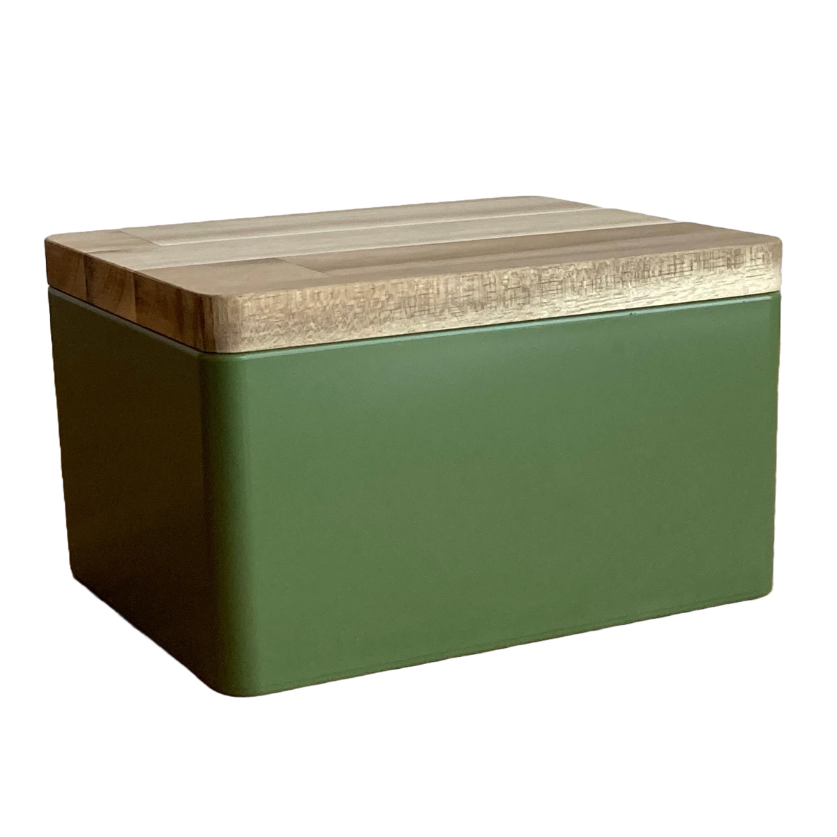 収納ボックス KITOHAKO ふた付き 小物入れ 幅15×奥行11×高さ8cm 日本製 ( 収納 ボックス ケース 小物収納 ふた フタ付き 蓋 木製 木 天然木 インテリア カラフル カラー 入れ物 保管 ストック 天然素材 プラスチック 樹脂 雑貨 ) 【グリーン】 グリーン