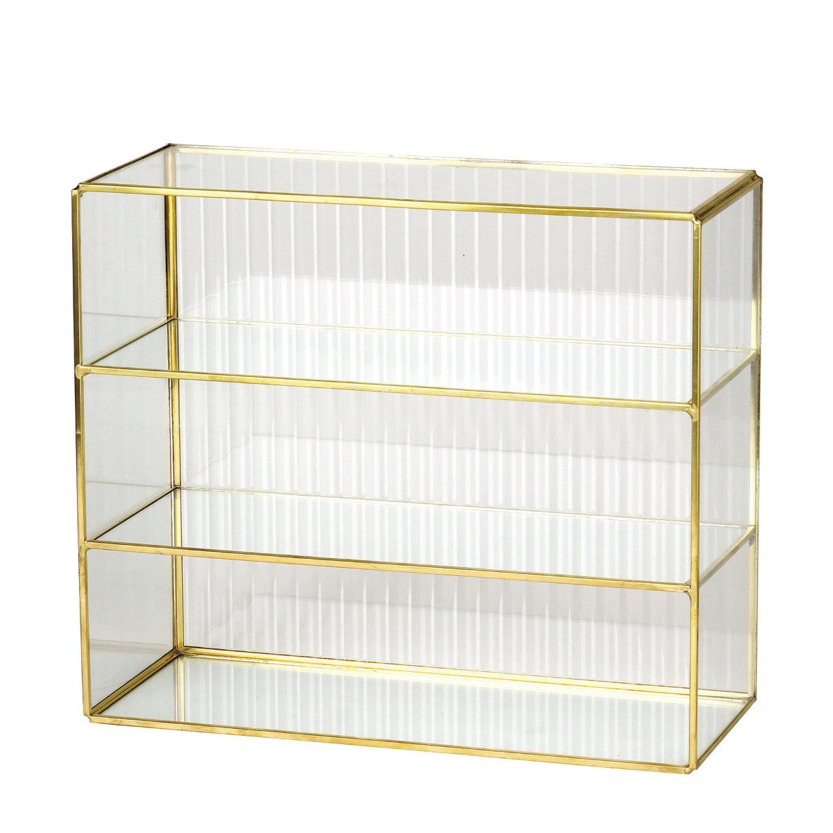 dショッピング |アクセサリーボックス LUXE ウェーブガラスミニラック