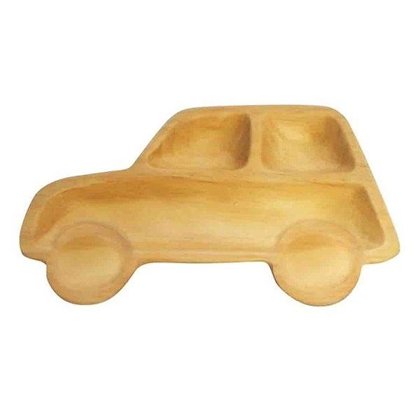 トレイ プチママン 木製 ランチプレート L 子供用 カー ( プレート トレー 木製食器 木 食器 キッズ用食器 子供用食器 子ども用 お皿 )