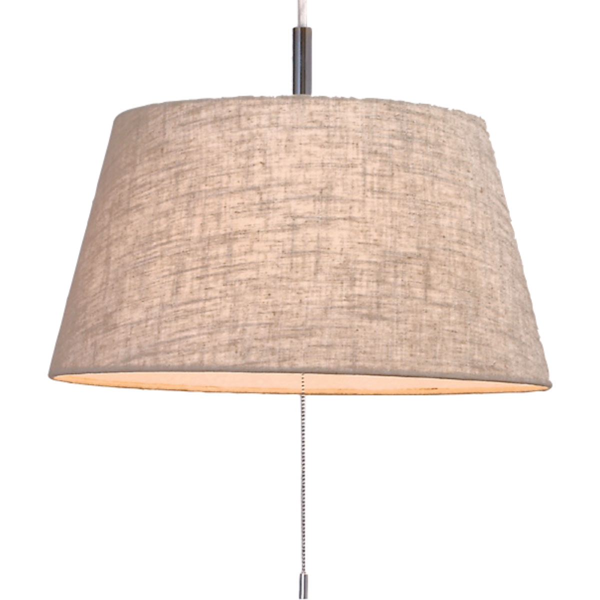 ペンダントライト 2灯 Standard 日本製 ( 照明 LED 洋室 和室 寝室 ダイニング 紐付き 引き紐 吊り下げ 台形 E26 北欧風 カジュアル 上品 照明器具 ライト おしゃれ インテリア リビング 2灯式 シンプル ) 【麻混ベージュ】 麻混ベージュ