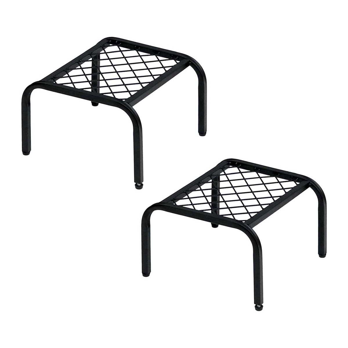 花台 アイアン プランタースタンド TWILL ツイル ローサイズ 同色2個組 ( プランター台 フラワーラック 飾り台 プランターラック フラワー スタンド 室内 飾る 台 脚付き 置く 植物 観葉植物 花 園芸 アイアンフレーム 2個セット ) 【ブラック】 ブラック