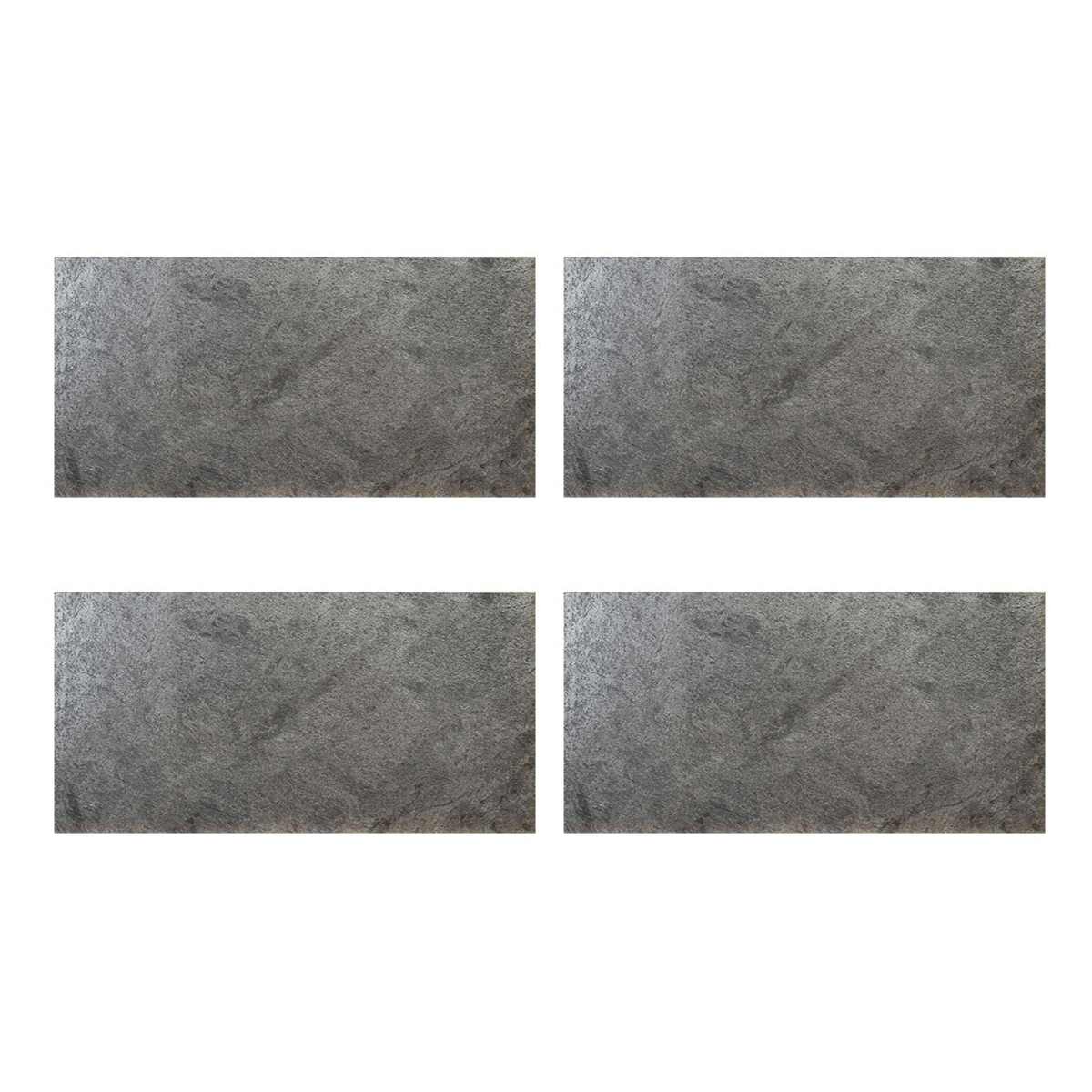 タイル DIY Stone 天然石タイル 122×61cm 4枚組 ( 壁紙タイル リメイクシート 壁用 石 ストーン 壁紙 立体 タイルシート 高級 石壁 天然石 リフォーム タイル壁紙 クロス 簡単 カット可能 4枚入り ) 【シルバー】 シルバー