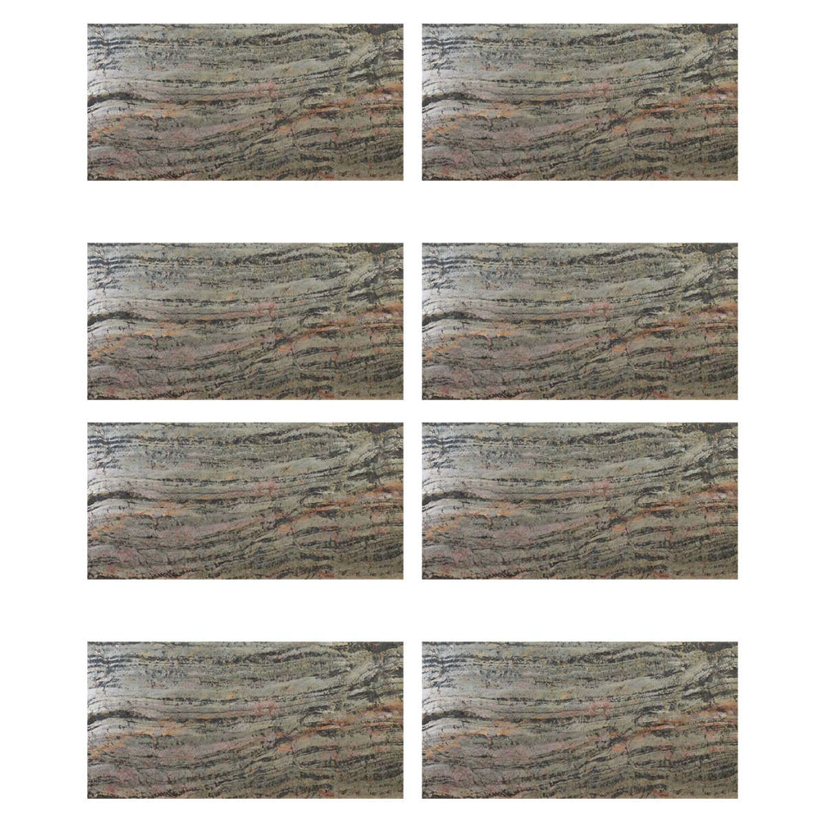 タイル DIY Stone 天然石タイル 122×61cm 8枚組 ( 壁紙タイル リメイクシート 壁用 石 ストーン 壁紙 立体 タイルシート 高級 石壁 天然石 リフォーム タイル壁紙 クロス 簡単 カット可能 8枚入り ) 【ブラウン】 ブラウン