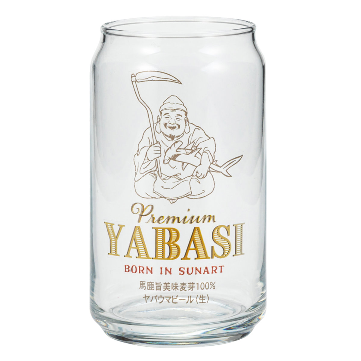 グラス 360ml 缶型グラス ( 日本製 コップ タンブラー ガラス ビールグラス 缶みたいなグラス おしゃれ かわいい ユニーク ) 【プレミアムヤバし】 プレミアムヤバし