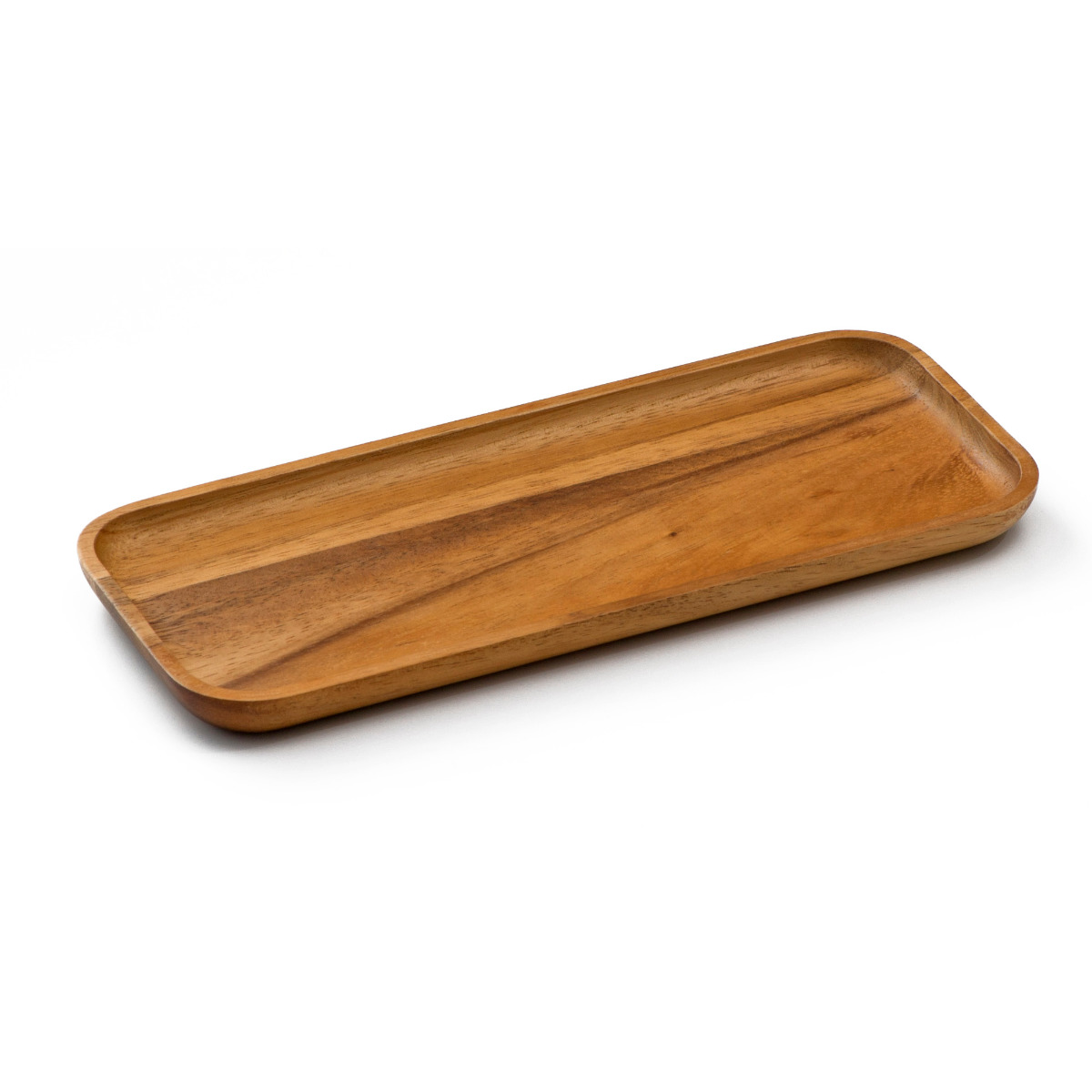 トレー アカシアカスター トレイ S 幅23.5cm ( 木製 キッチントレー キッチン 小物置き 卓上トレー 小物トレー おしゃれ かわいい 北欧 北欧風 調味料 つまようじ アクセサリー 小物 ウッドトレー 長方形 レクタングル )