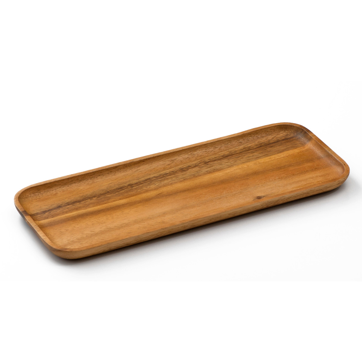 トレー アカシアカスター トレイ M 幅30cm ( 木製 キッチントレー キッチン 小物置き 卓上トレー 小物トレー おしゃれ かわいい 北欧 北欧風 調味料 つまようじ アクセサリー 小物 ウッドトレー 長方形 レクタングル )