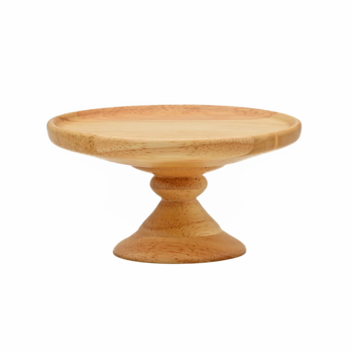 ラバーウッド コンポートディッシュ SS 直径12cm ナチュラル ( 木製 デザート食器 デザート ケーキ 食器 スタンド おしゃれ 北欧 北欧風 木製食器 木製皿 )