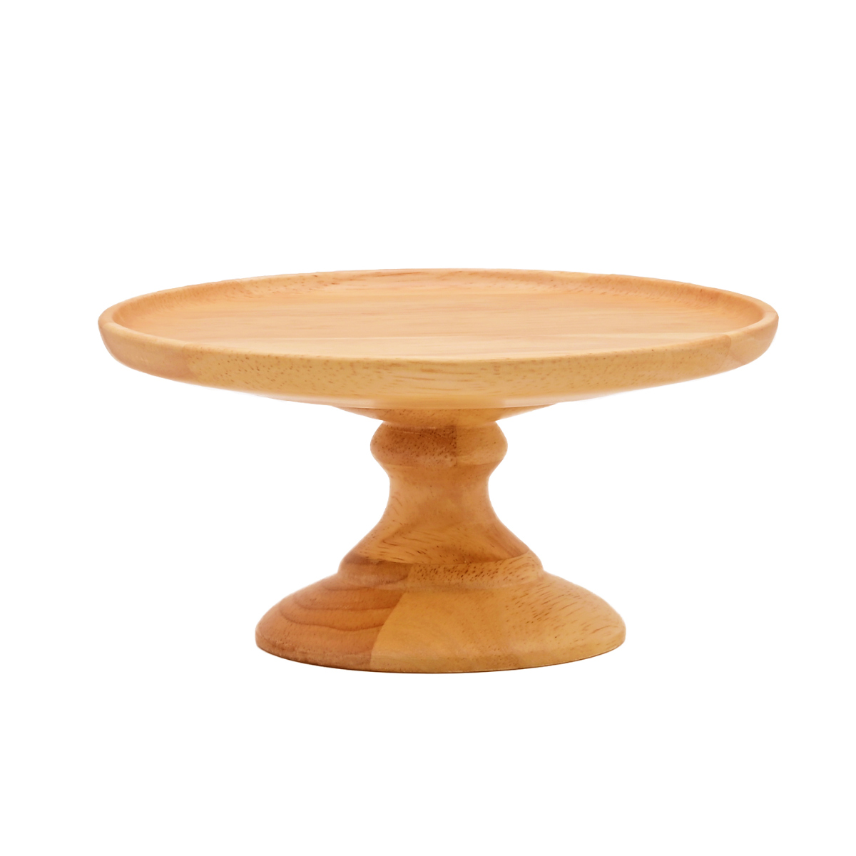 ラバーウッド コンポートディッシュ S 直径15.5cm ナチュラル ( 木製 デザート食器 デザート ケーキ 食器 スタンド おしゃれ 北欧 北欧風 木製食器 木製皿 )