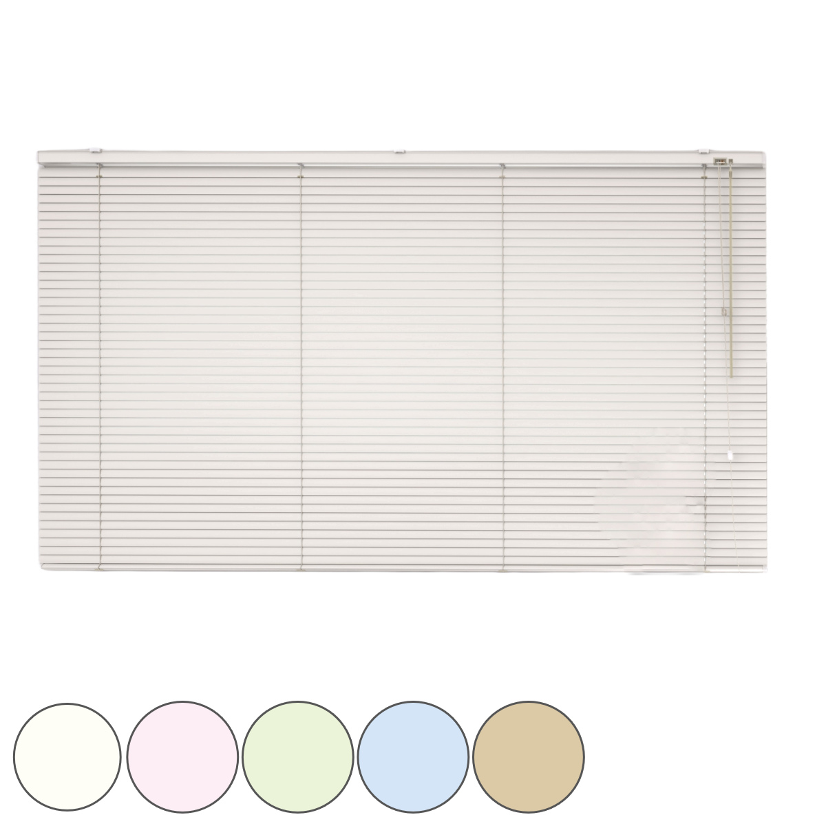 立川機工 アルミブラインド 標準タイプ 165×210cm ティオリオ ( ブラインド アルミ製ブラインド ブラインドカーテン カーテンレール 既製 横型 窓枠 壁面 窓 自然光 採光 省エネ 節電 調光 目隠し 窓用ブラインド ) 【グリーン】 グリーン