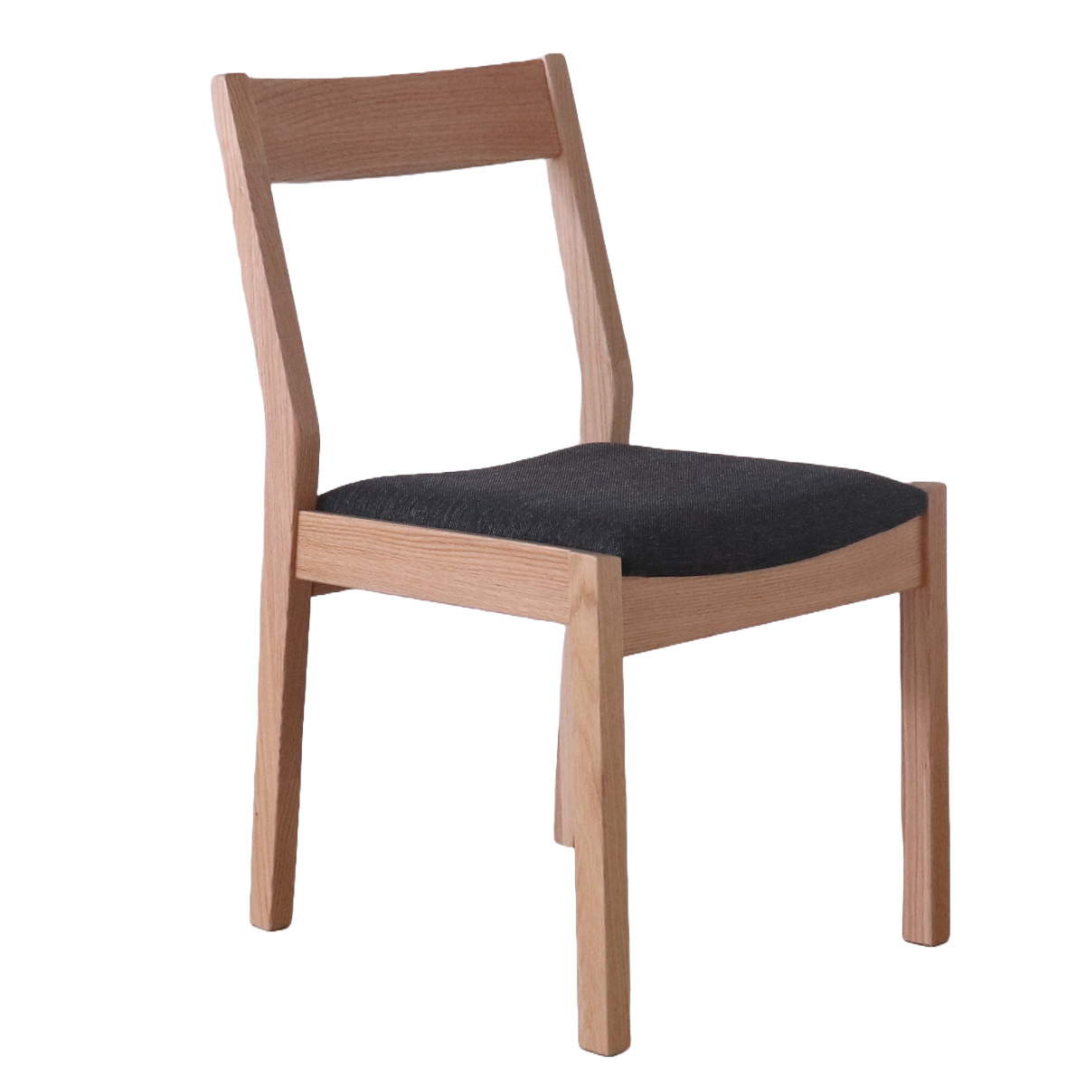 ダイニングチェア 同色2脚セット 座面高44cm デュエ2 ( オーク レッドオーク 無垢材 天然木 ナチュラル ブラウン ファブリック 布張り 木目 北欧 モダン シンプル ) 【ナチュラル】 ナチュラル