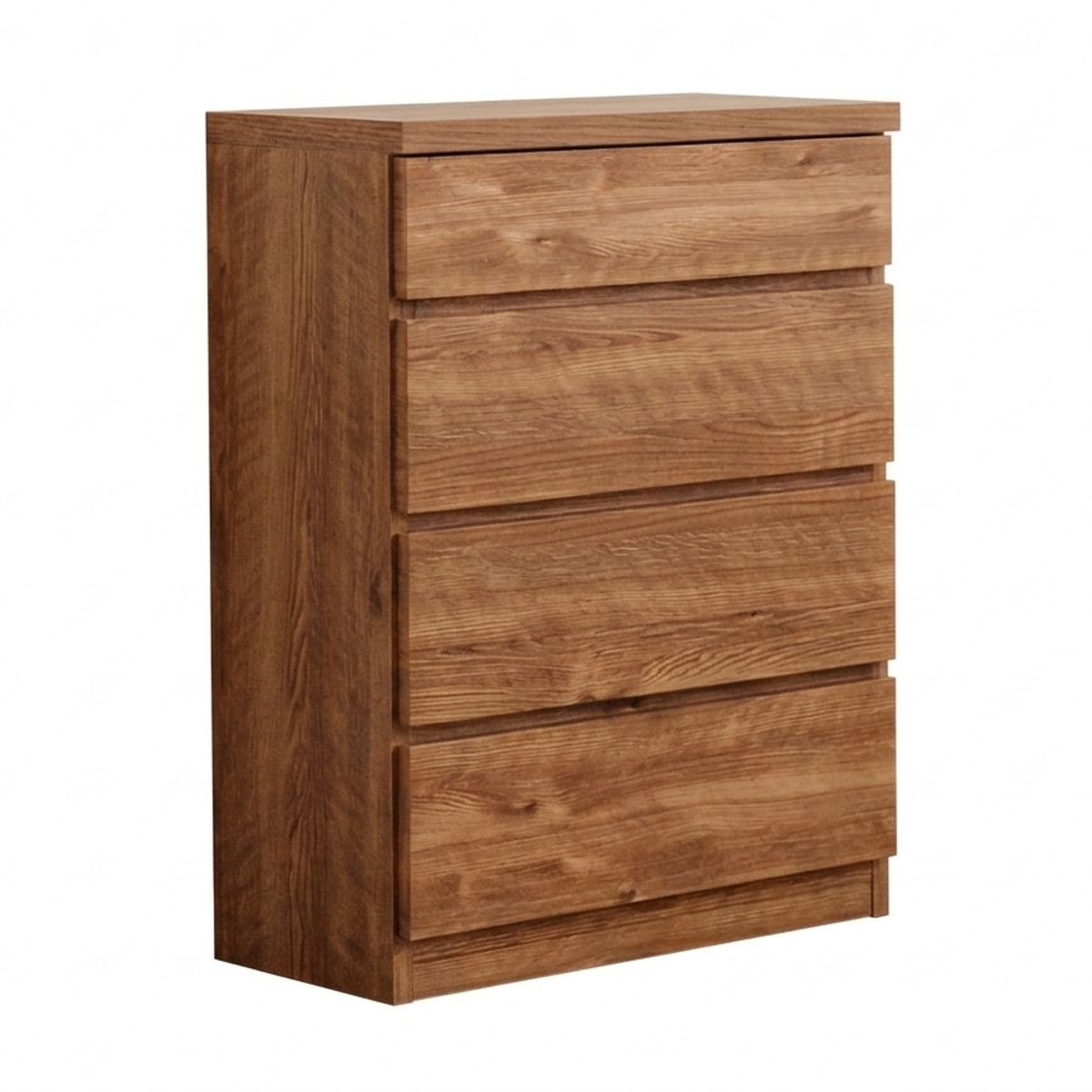 チェスト 幅60cm 4段 スリム 日本製 完成品 ( 4段チェスト たんす タンス リビングチェスト 収納 引き出し スリム 奥行30cm 薄型 木製チェスト 木製 木目 シンプル 北欧 幅60 60cm ) 【ライトブラウン】 ライトブラウン