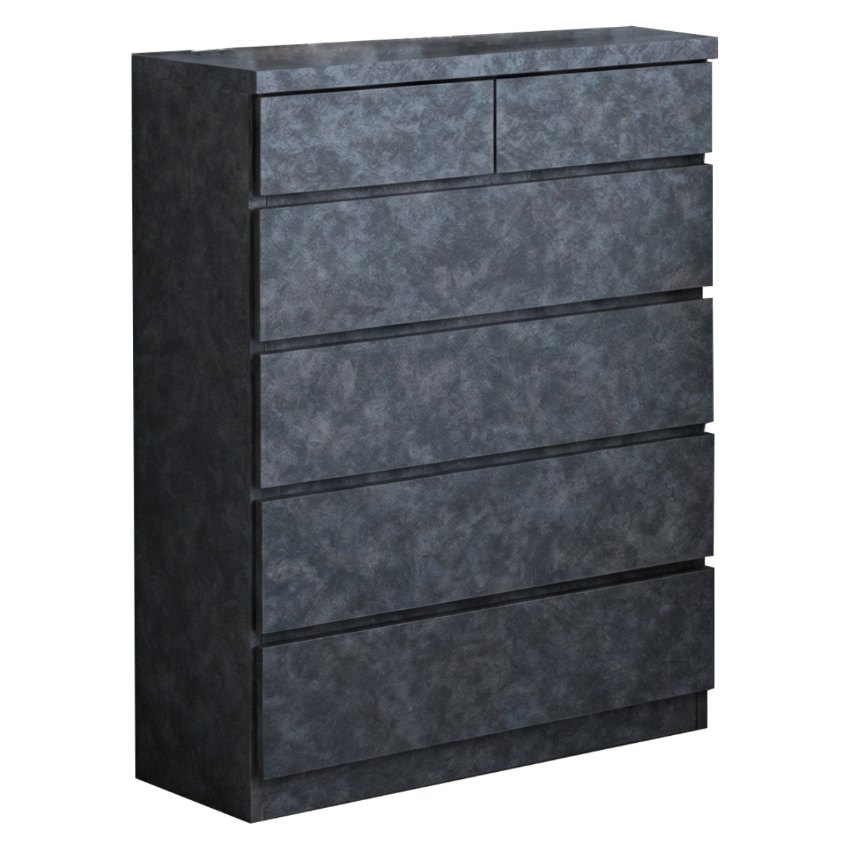 チェスト 幅75cm 5段 スリム 日本製 完成品 ( 5段チェスト たんす タンス リビングチェスト 収納 引き出し スリム 奥行30cm 薄型 木製チェスト 木製 木目 シンプル 北欧 幅75 75cm ) 【ブラック】 ブラック