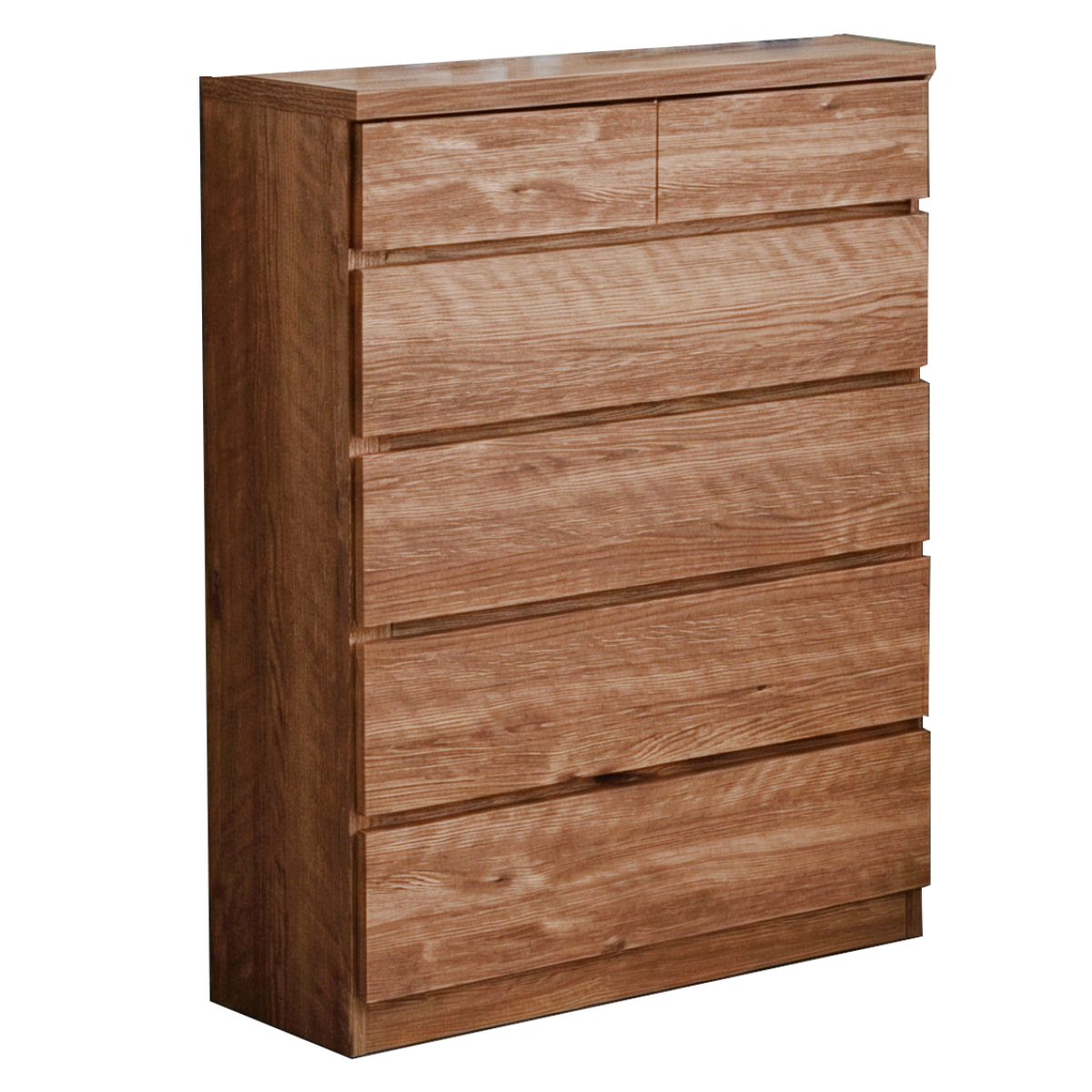 チェスト 幅75cm 5段 スリム 日本製 完成品 ( 5段チェスト たんす タンス リビングチェスト 収納 引き出し スリム 奥行30cm 薄型 木製チェスト 木製 木目 シンプル 北欧 幅75 75cm ) 【ライトブラウン】 ライトブラウン