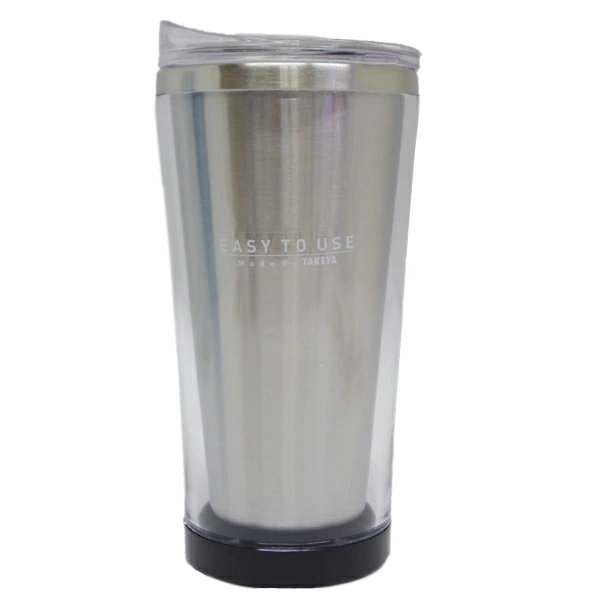 タンブラー サードウェーブ ステンレス製 370ml ふた付き ブラック ( ステンレスタンブラー 保温 保冷 コップ サードウェーブタンブラー カップ 食器 フタ付き ) 【クリア】 クリア
