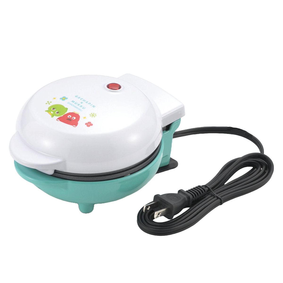 パンケーキメーカー 電動 ガチャピン・ムック ( ホットケーキメーカー ホットプレート パンケーキ 電気 フッ素加工 焦げ付きにくい お手入れ簡単 両面 焼き印 キッチン家電 かわいい キャラクター )