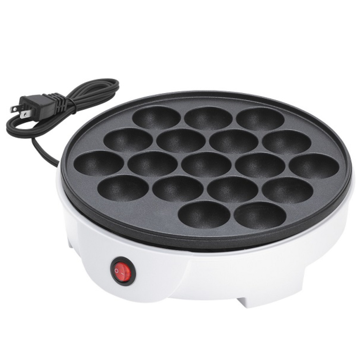 たこ焼きプレート 18穴 フッ素樹脂加工 たこ焼き器 ( ホットプレート たこ焼き器 タコ焼き器 タコ焼きプレート 丸型 レシピ付き たこ焼き タコ焼き フッ素加工 卓上 調理家電 キッチン家電 キッチン用品 台所用品 料理道具 )